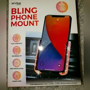 NIB- VIBE Bling Phone Mount (PINK)